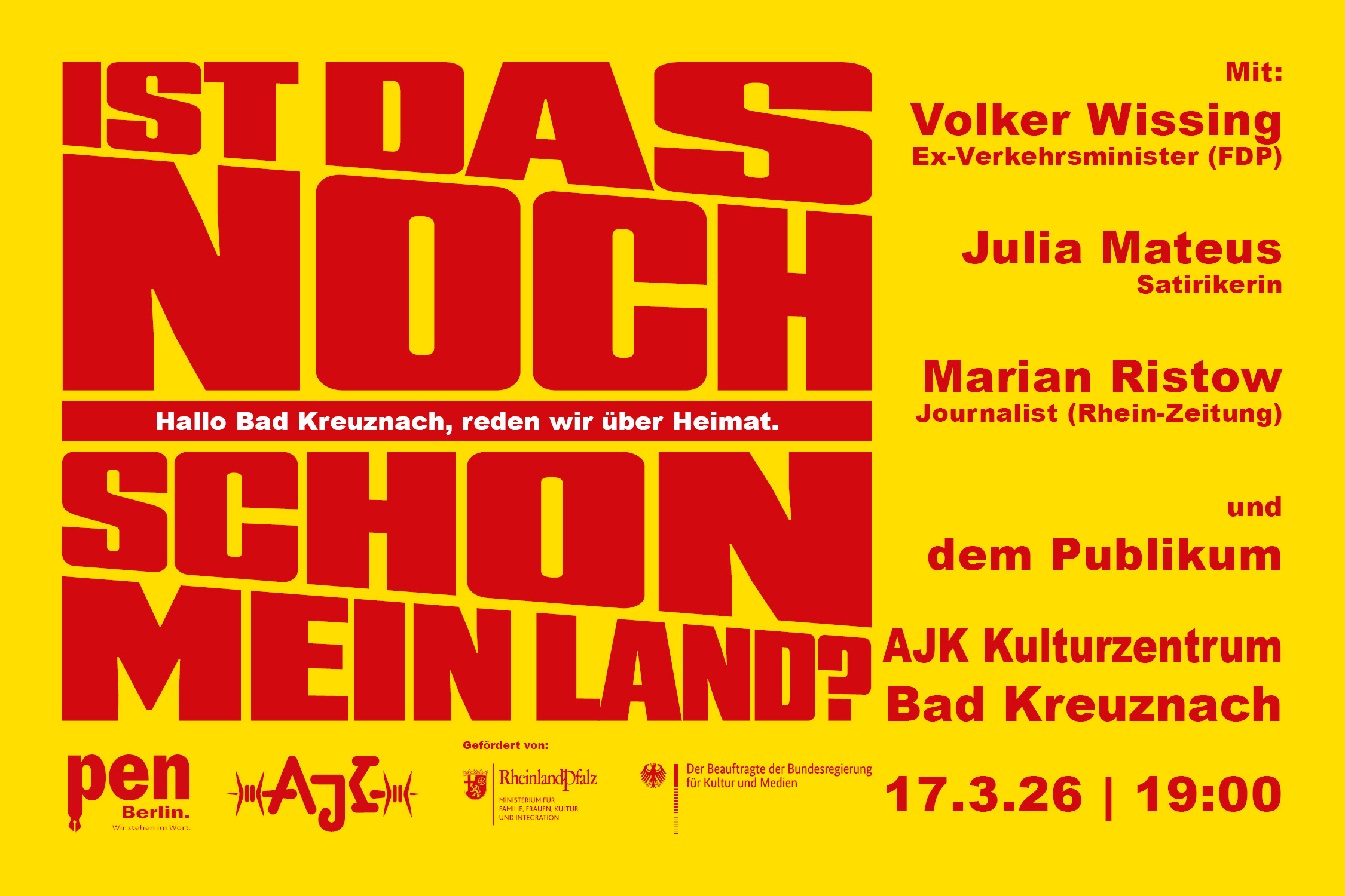 Ist das noch|schon mein Land?